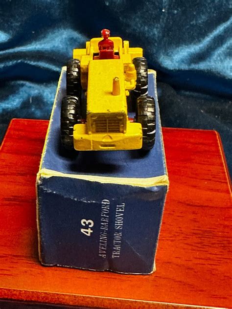 👀 1962 Lesney Matchbox Box 43 Aveling Barford Tractor Shovel Original