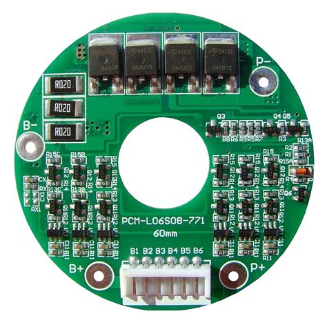 4s 5s 6s 10a Circular Pcm Bms For 216v 222v Li Ionlithium Li