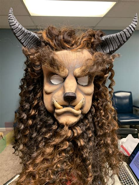 Beast Mask Theaterstage Performance Etsy
