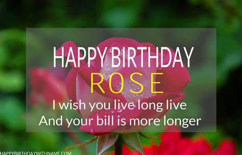 Happy Birthday Rose Wishes Images Cake And Songs In 2020 Happy