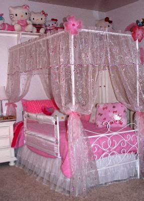 This canopy bed will create a wonderland in your princess's room. Powell Canopy Wrought Iron Princess Twin Bed, Multiple ...