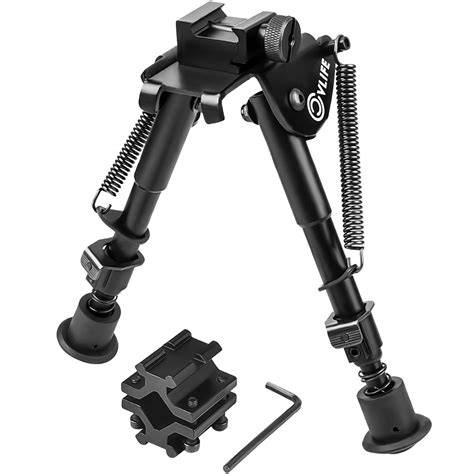 Buy Cvlife Tactical Bipod 6 To 9 Inches Rifle Bipod With Barrel Clamp
