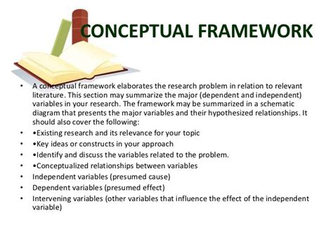 The concept is the main category of cognitive linguistics. CONCEPTUAL FRAMEWORK• A conceptual framework elaborates ...