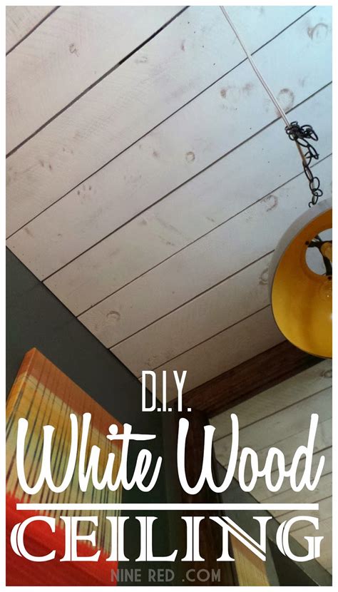 It all started when we added the recessed lighting. DIY White Wood Ceiling
