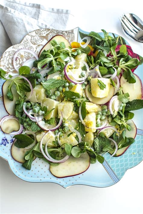 Add to potatoes and toss. Potato Salad with Yoghurt Dressing Recipe - Great British Chefs