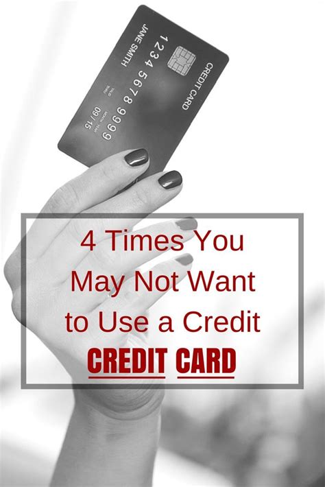 Two credit or gift cards (split payment). Your credit card can be a great tool for managing your #money, BUT there are four times you may ...