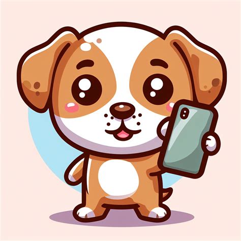 Download Dog Selfie Smartphone Royalty Free Stock Illustration Image