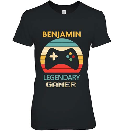 Benjamin Name T Personalized Legendary Gamer