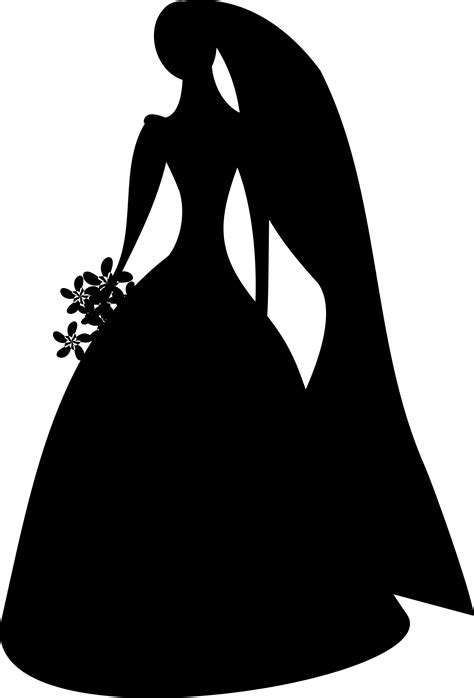 Silhouette Bridesmaid Clip Art Bride Png Download 15502284 Free