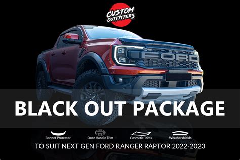 Black Out Cosmetic Package To Suit Next Generation Ford Ranger Raptor