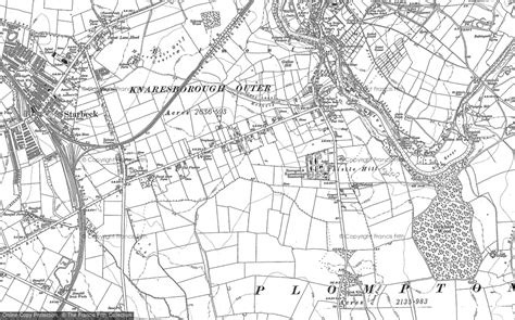 Old Maps Of The Harrogate And Knaresborough Ringway Footpath Area