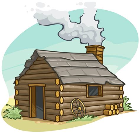 Image Result For Winter Log Cabin Cartoon Clip Art