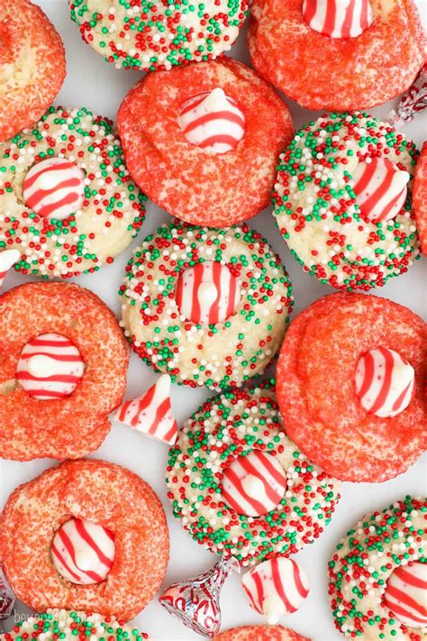 Peppermint Kiss Cookies Christmas Cookie Recipe Beyond Frosting