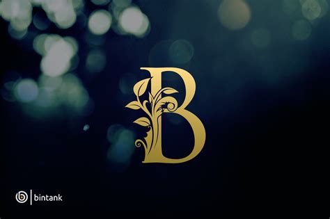 Gold B Letter Logo Creative Logo Templates Creative Market