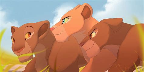 The Lion King Sarabi Simba Sarafina And Nala By Walt
