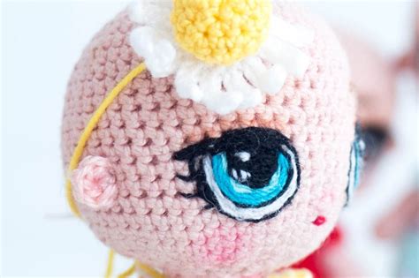 Pattern Embroidery Eyes On Crochet Dolls Etsy