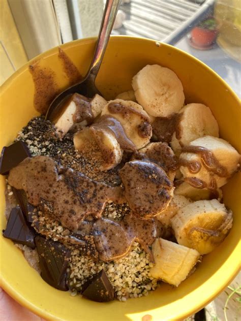 Choc Banana Buckwheat Porridge 🥵 Food Buckwheat Pork