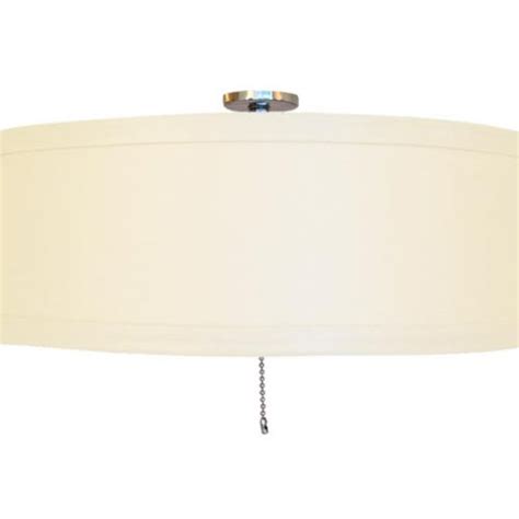 Ceiling Fan Linen Drum Shade Light Kit St Lighting Llc