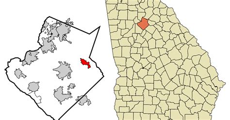 Gwinnett County Map With Cities