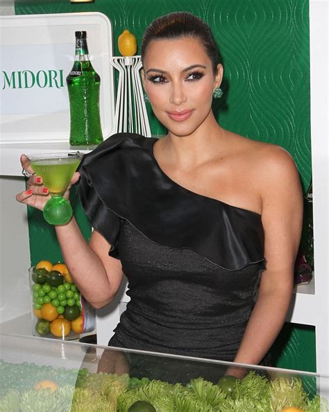 Actress Kim Kardashian At Midori Melon Liqueur Trunk Show In West Hollywood Masala Pics