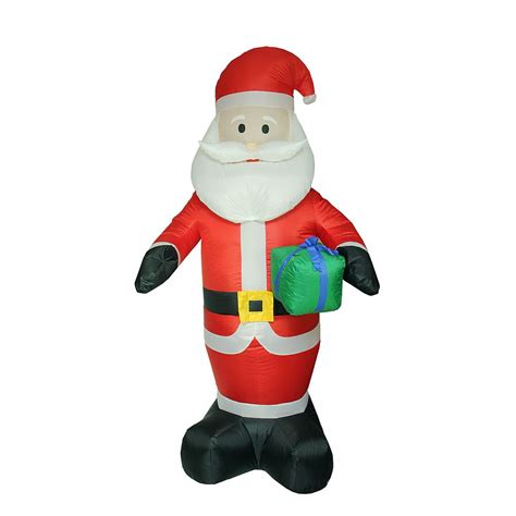 No inventory, poor service and like i said in an earlier post, the sales person said they were going out of. LB International 8' Inflatable Lighted Santa Claus with Gift Christmas Outdoor Decor | The Home ...