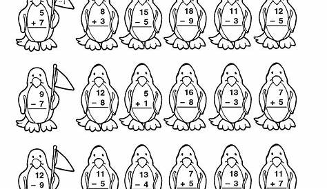 addition and subtraction activity sheets