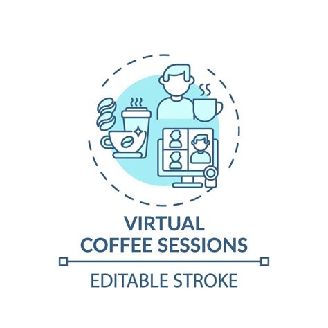 Virtual Coffee Sessions Concept Icon 2227461 Vector Art At Vecteezy