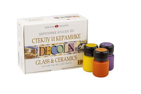 Decola Ceramic Colour Set 12x20ml Sitaram Stationers