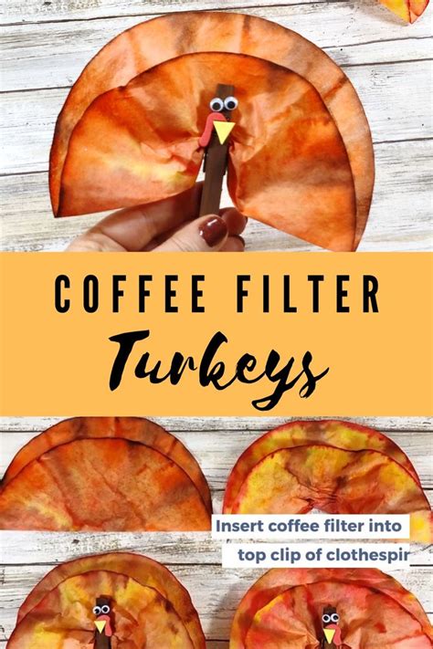 Coffee Filter Turkeys Thanksgiving Craft For Kids Video Video