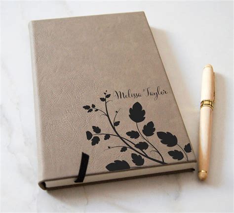 Personalized Journal Customized Leatherette Journal Etsy