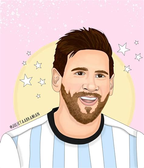 Lionel Messi Ilustración Digital Messi Liomessi Leonel Messi Art