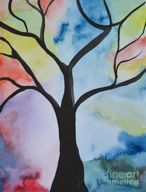 Colorful Tree Painting By Christine Dekkers Fine Art America