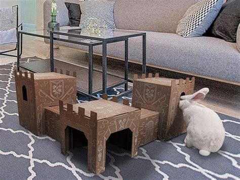 Best 4 Cardboard Bunny Rabbit Houses Castle And Box Shapes
