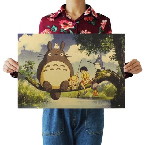 Miyazaki Hayao Comic Anime Kraft Paper Retro Poster Buy Wall Hangings 1679 Picclick
