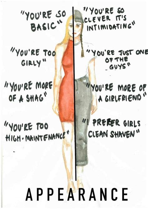 Illustrator Depicts The Unfair Double Standards Placed On Women Every