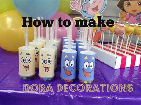 How To Make Dora The Explorer Party Decorations With Free Printables At