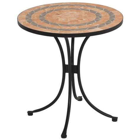 Terra Cotta Tile Top Outdoor Bistro Table 225048 Patio Furniture At