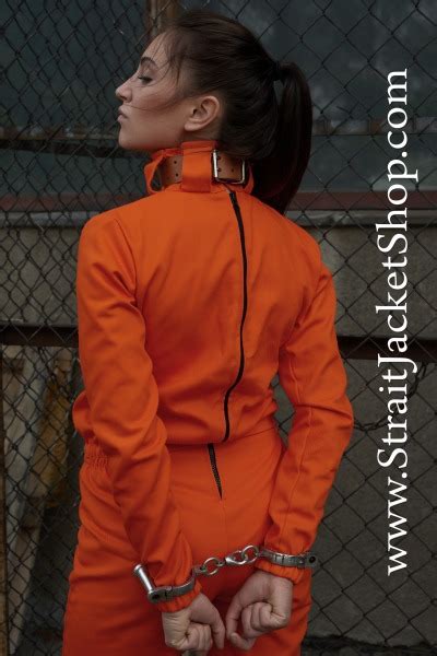 Prisoner Orange Jumpsuit With Neck Collar Are Avai Tumbex