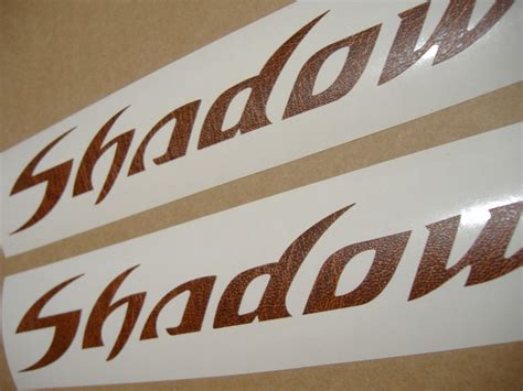 Honda crf450 450r tank 2pc 1.5 x 9 red. Honda Shadow VT gas tank decal set (brown leather ...