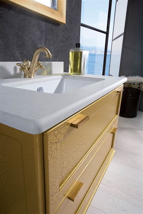 Choose from a variety of styles including modern & traditional units. DeZotti Design | Outlet | GOLD BATHROOM FURNITURE