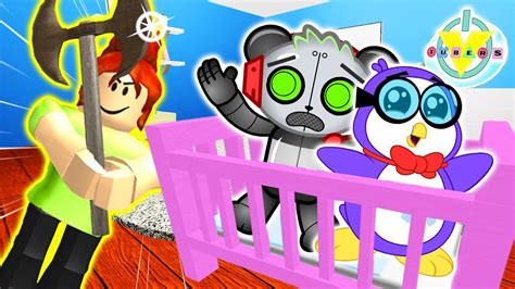 Escape Evil Baby Sitter In Roblox Lets Play Roblox With Robo Combo