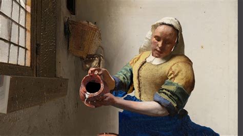 Technical examinations have demonstrated that vermeer generally applied a gray or ochre ground layer over his canvas or panel support to establish. Johannes Vermeer - The Milkmaid 3D animation - YouTube