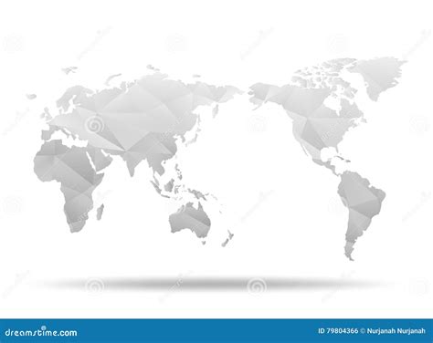 World Map Low Poly Design Stock Vector Illustration Of Background