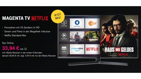 Filme und bei magenta tv erhalten nutzer die möglichkeit sich ihr lieblingsfernsehen einfach selbst. Telekom: Neuer MagentaTV Tarif inklusive Netflix-Abo ...