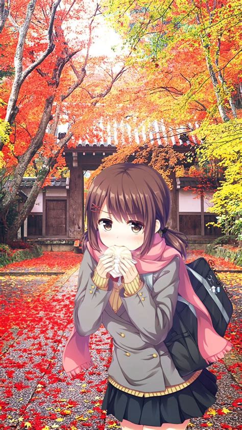 Autumn Anime Wallpapers Top Free Autumn Anime Backgrounds Wallpaperaccess