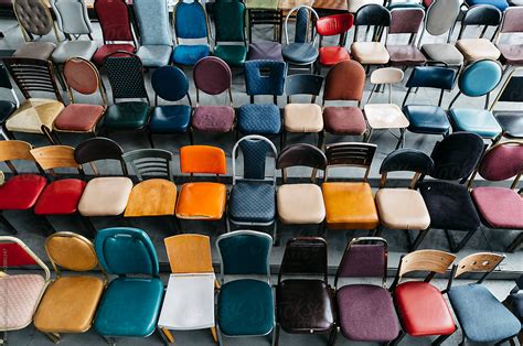 Vintage Chair Collection With Rows Showing Diversity In Style By