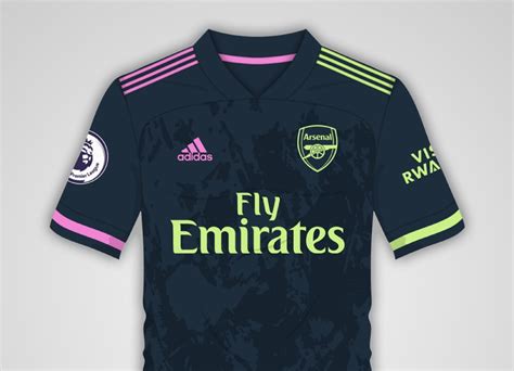 The shorts and socks of the new third kit. Arsenal 3e voetbalshirt 2020-2021 gelekt - Voetbalshirts.com