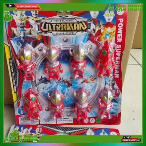 Jual Mainan Figure Ultraman Mini Chibi Set 8pcs 88 532 Di Seller Al3xa