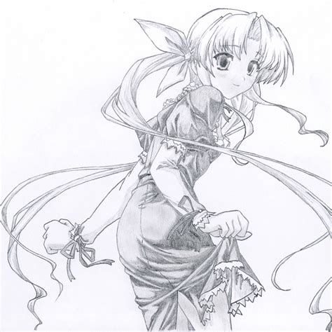 Anime Manga Illustration Kawaii Pencil Drawing By