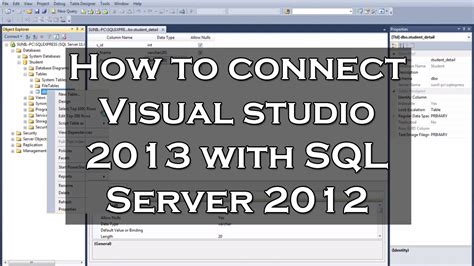 How To Connect Visual Studio With Sql Server Phopec